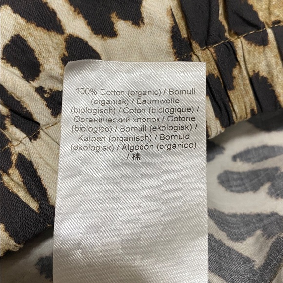 NWT Ganni Leopard Print Organic Cotton Skirt Size EU 36 / US 4 - Picture 12 of 12